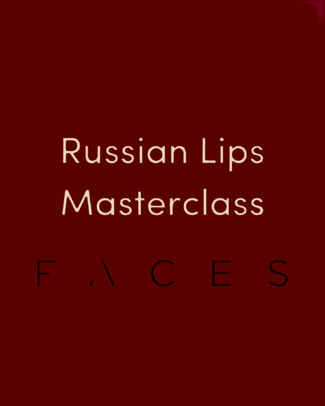 ONLINE Lips Masterclass!
