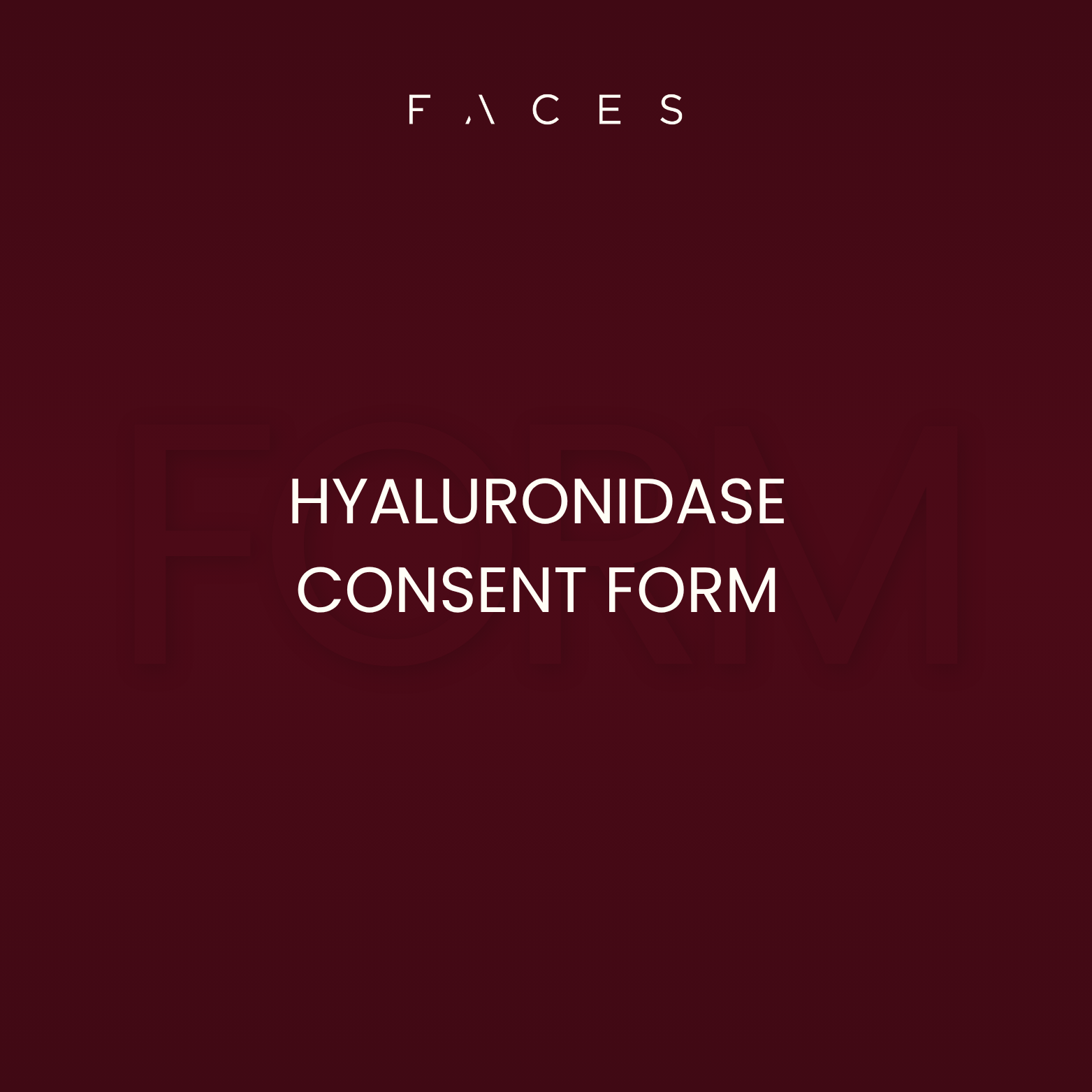 Hyaluronidase Consent Form - Downloadable