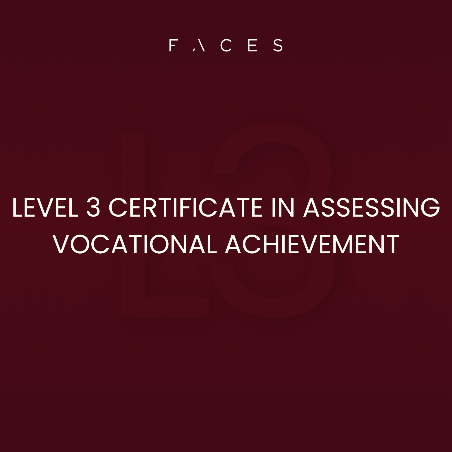 Level 3 Certificate in Assessing Vocational Achievement