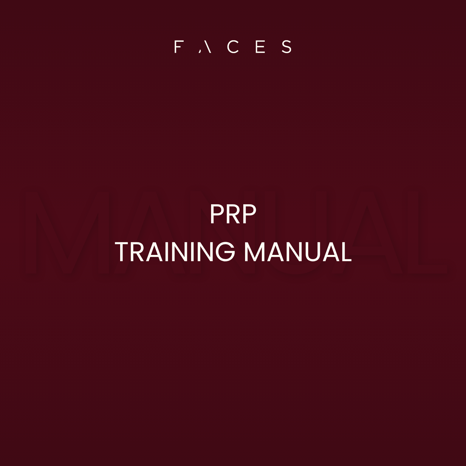PRP - Editable Training Manual