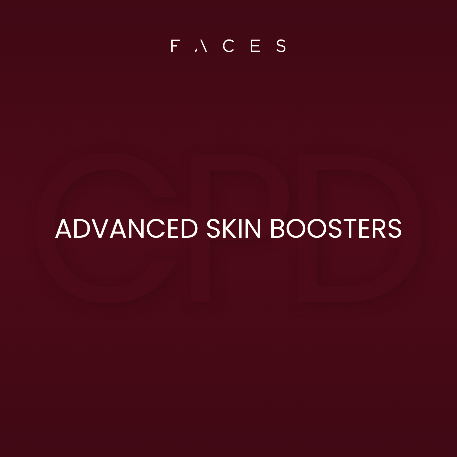 Advanced Skin Boosters CPD Course