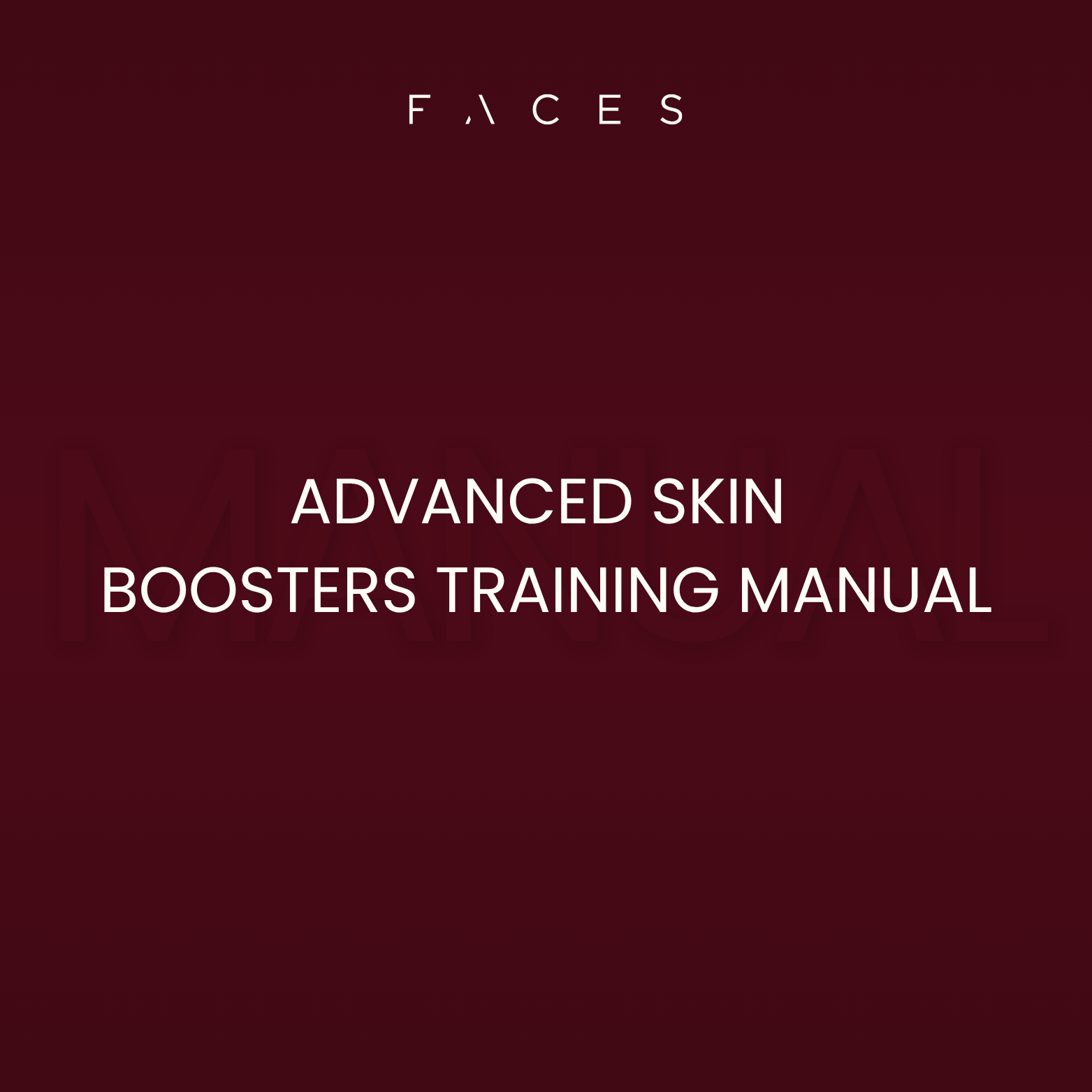 Advanced Skin Boosters - Editable Training Manual