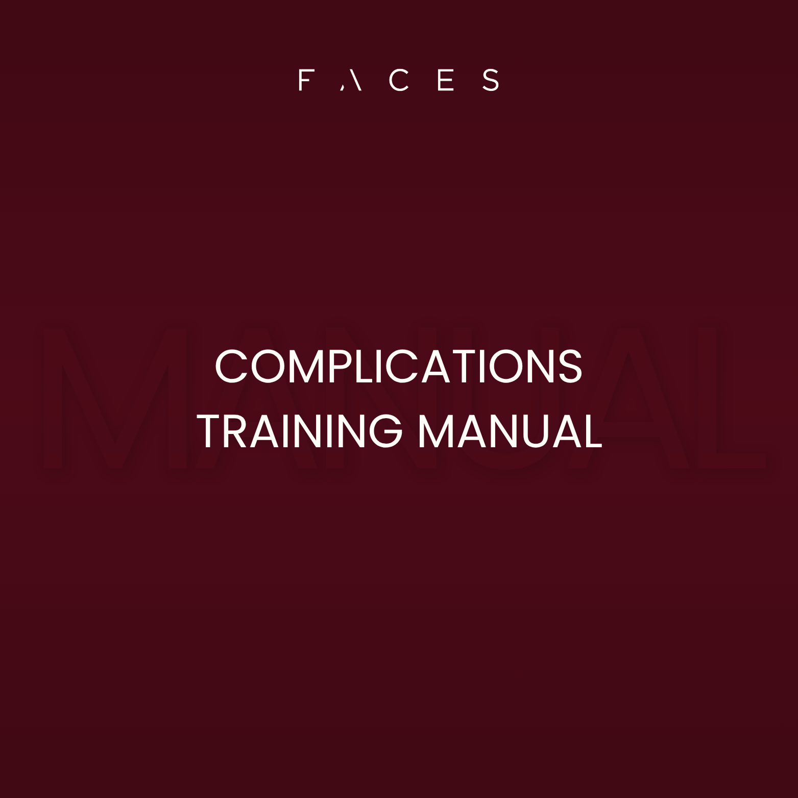 Complications - Editable Training Manual