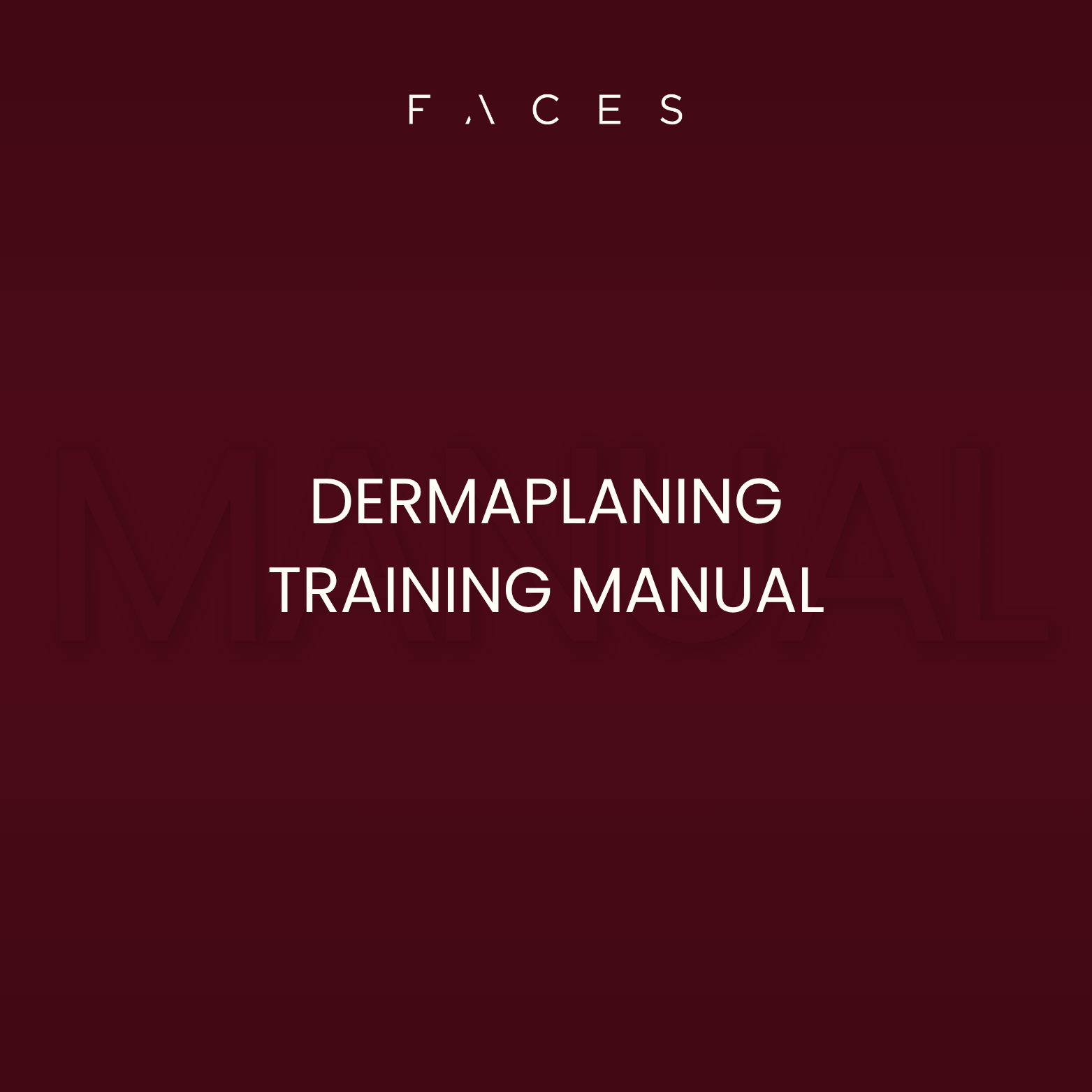 Dermaplaning - Editable Training Manual