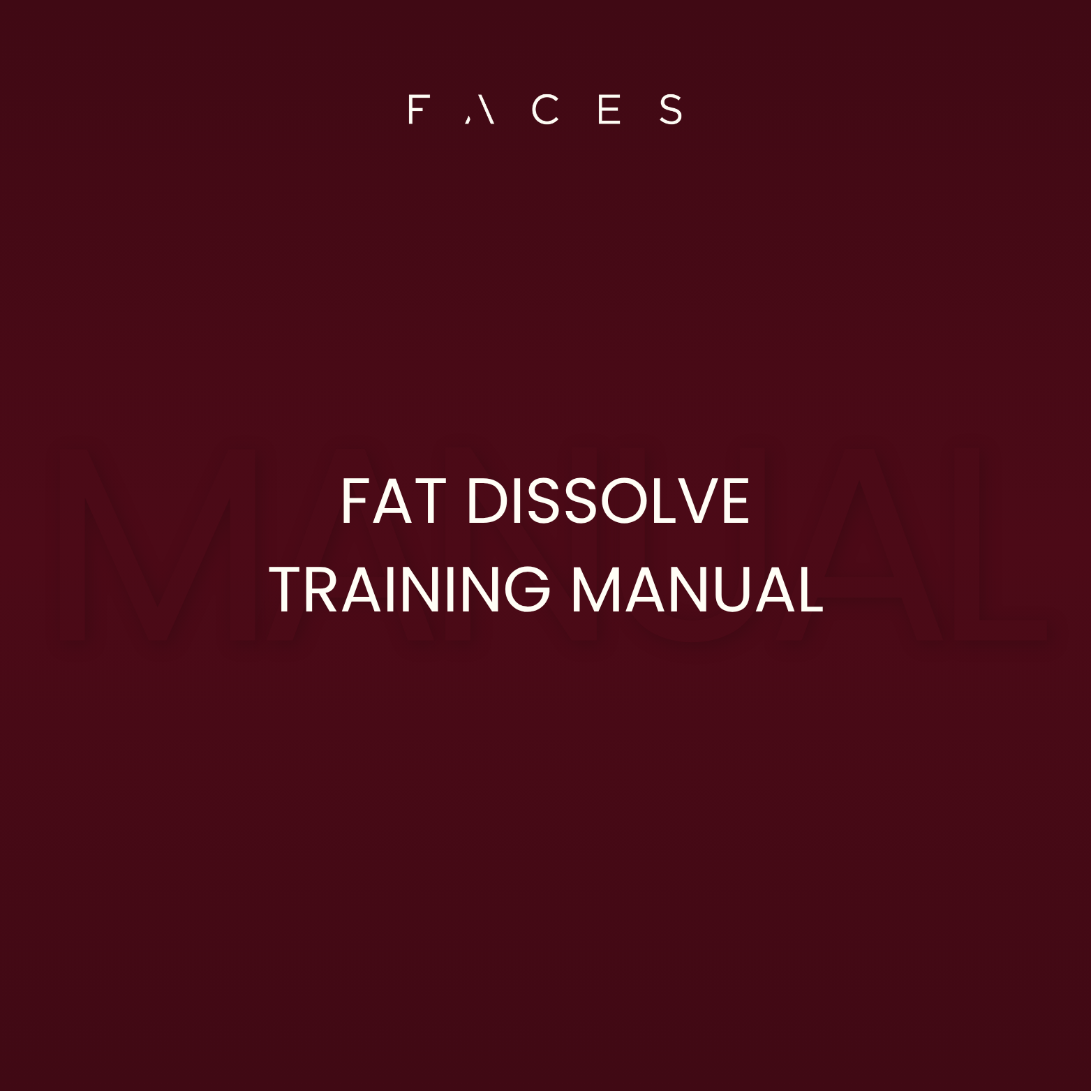 Fat Dissolve - Editable Training Manual