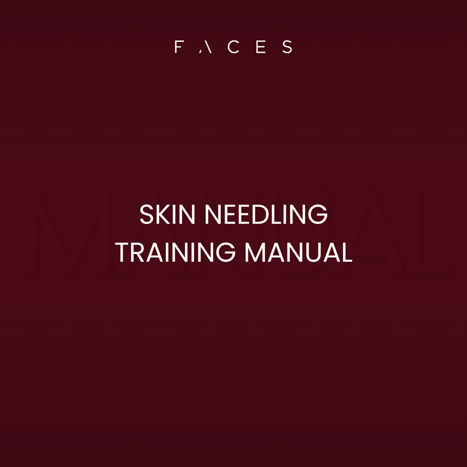 Skin Needling - Editable Training Manual