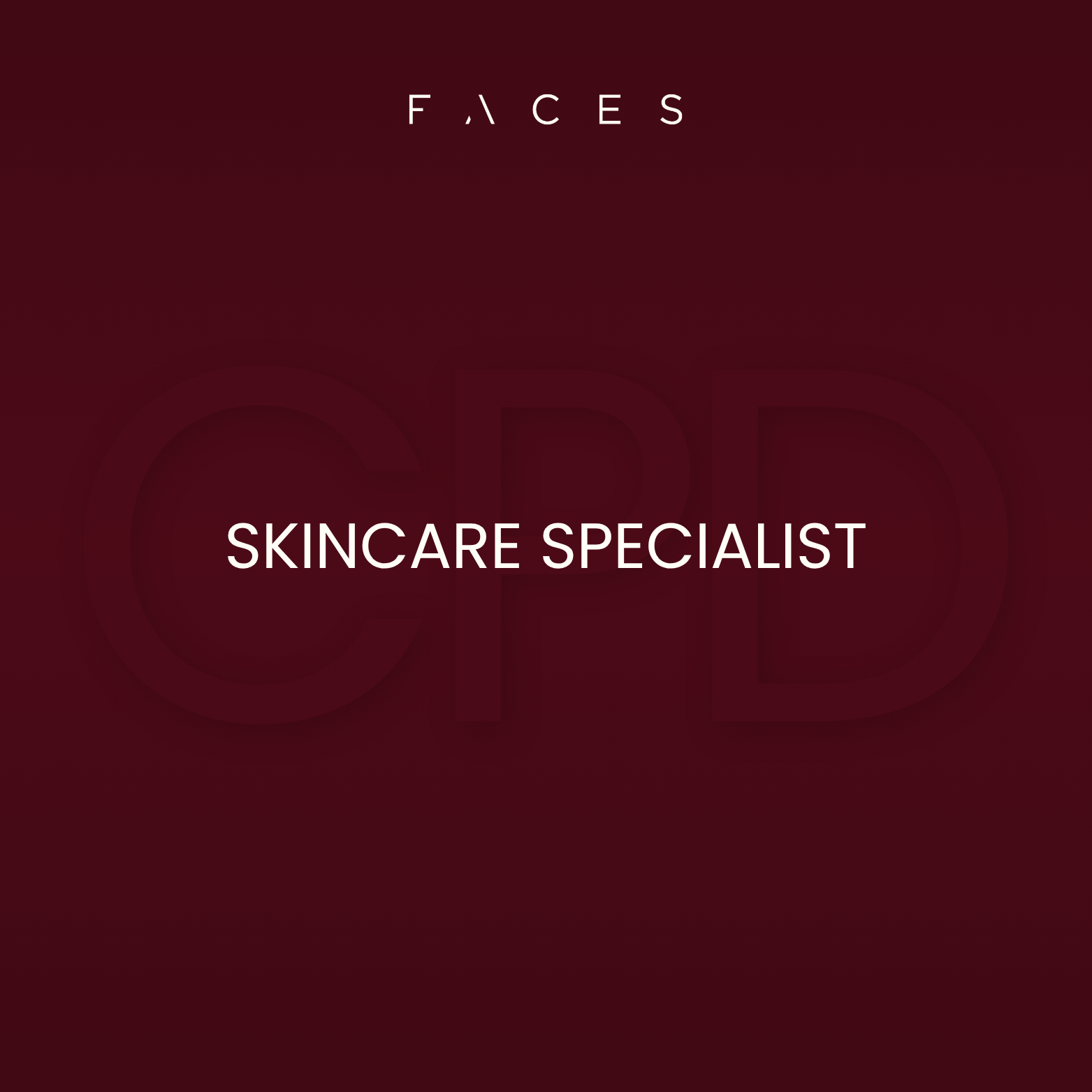 Skincare Specialist CPD Course